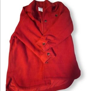 Red trench coat